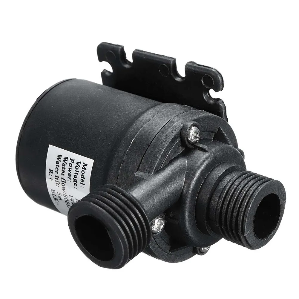 

DC 12V Micro Water Pump 800L/H Ultra Quiet Mini Brushless Motor Female Plug Submersible Lift 5M Bare Wire Watering Car Wash Pump