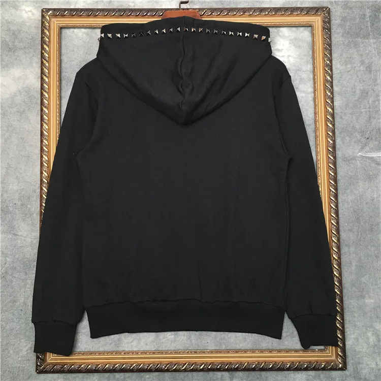 

2021 designer Luxury Brand Autumn mens Metal rivet collar Hoodies Hoody hooded Sweatshirts velvet Cotton Drake Thicken Fleece