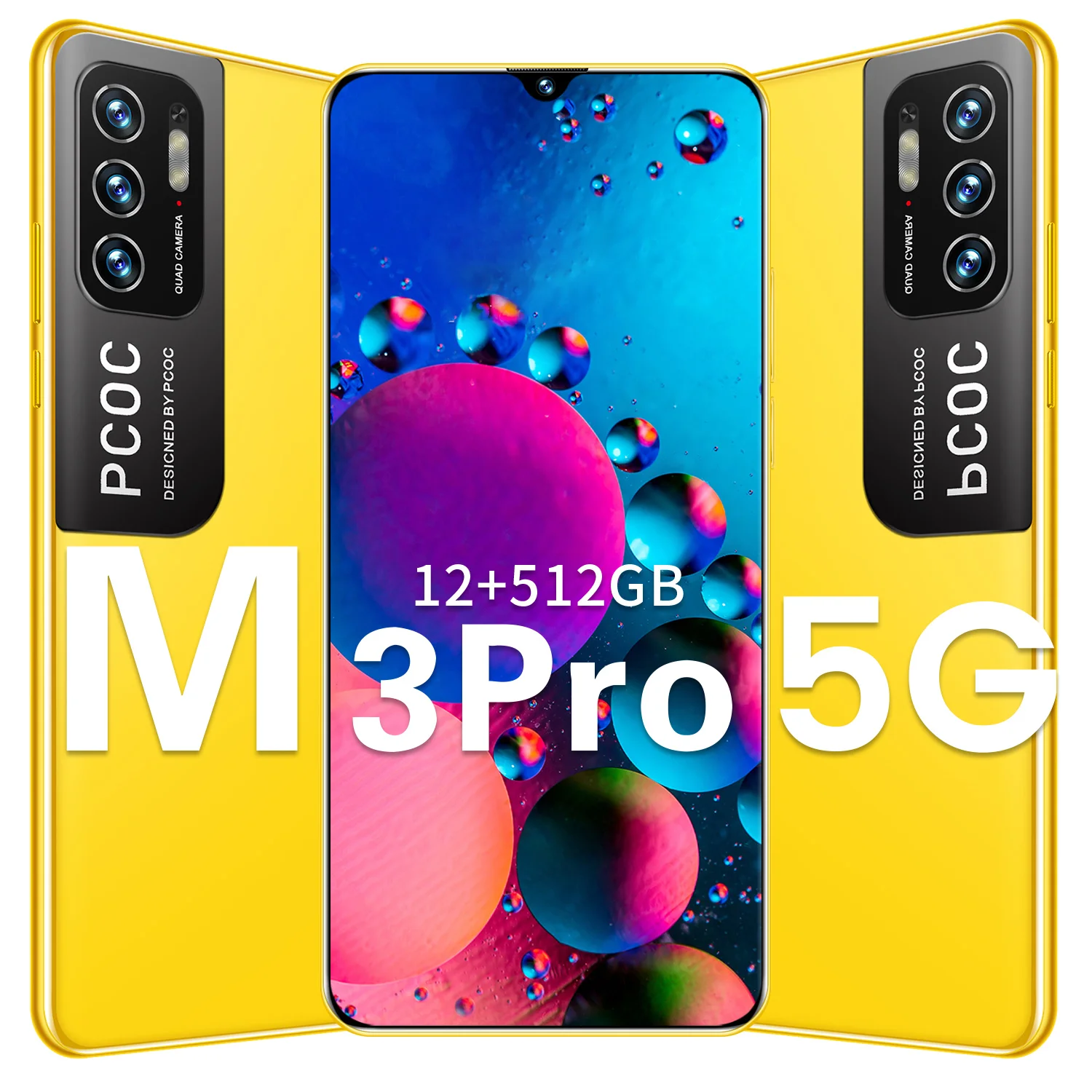

In Stock M3 Pro Global Version Android 10 Smartphone MTK 6889 64GB 128GB 6.72" HD+16MP Multi-language 6800mAh Cellphone