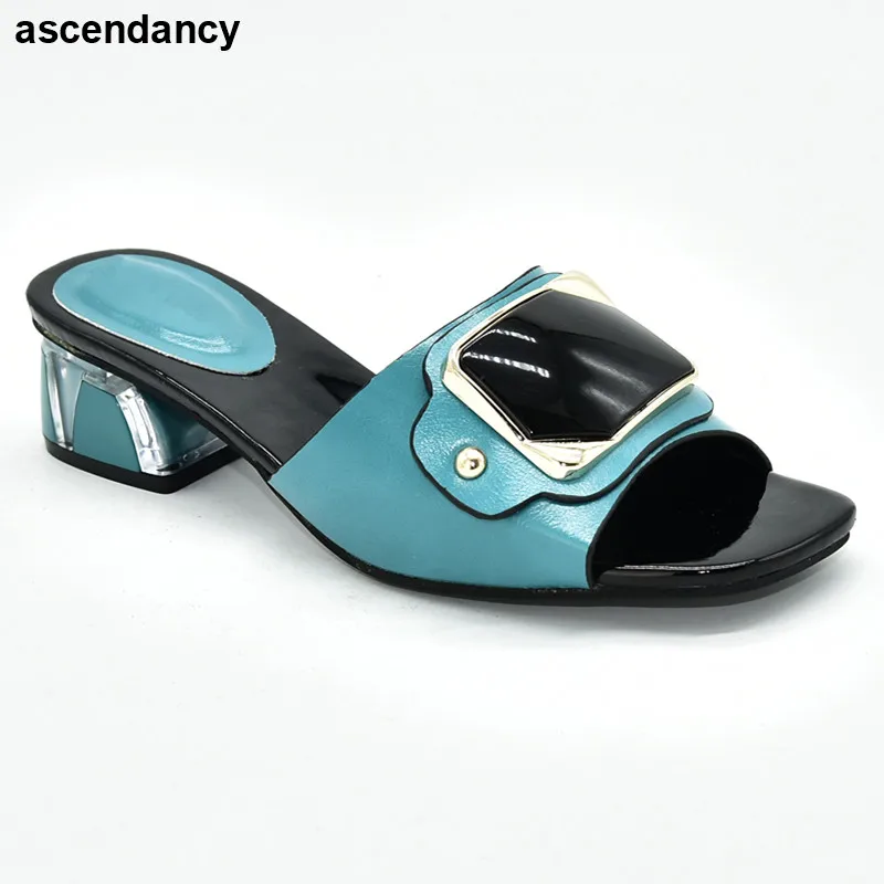 2020 г. специальные поступления свадебная обувь зеленого цвета Nigeriain женские