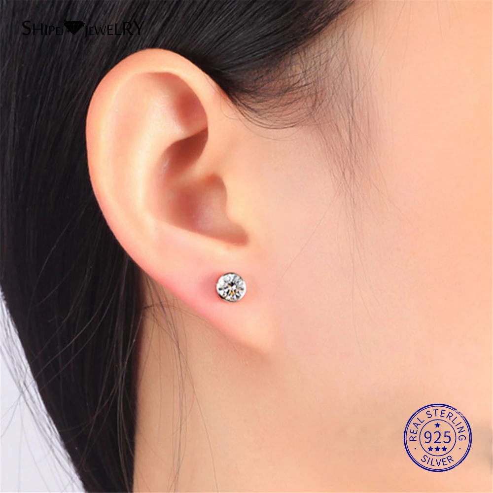 Женские серьги гвоздики из серебра 100% пробы|Серьги-гвоздики| |