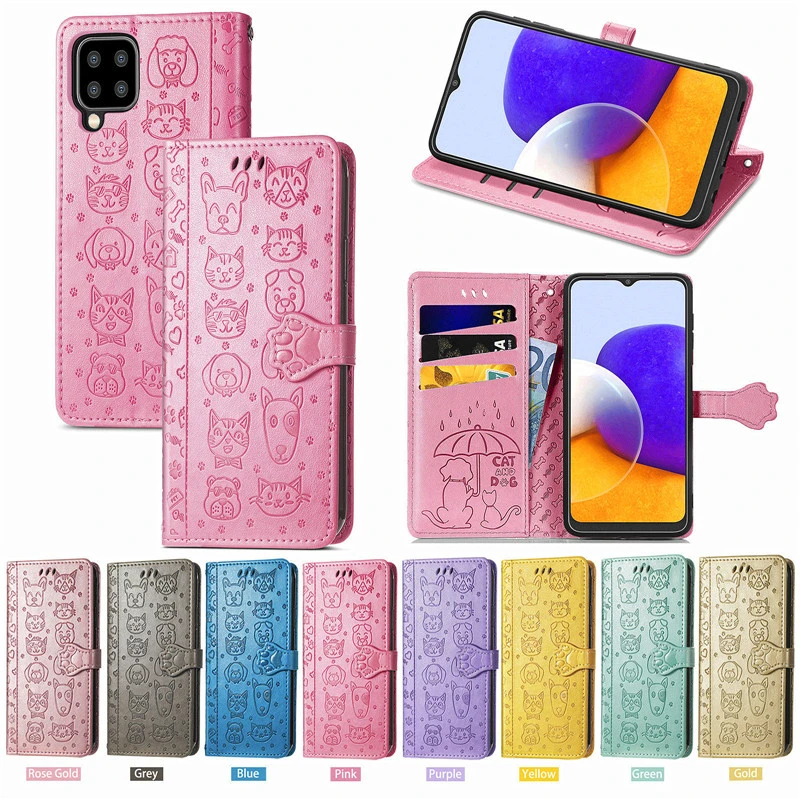 

Кожаный чехол-книжка с магнитной застежкой для Samsung galaxy A22