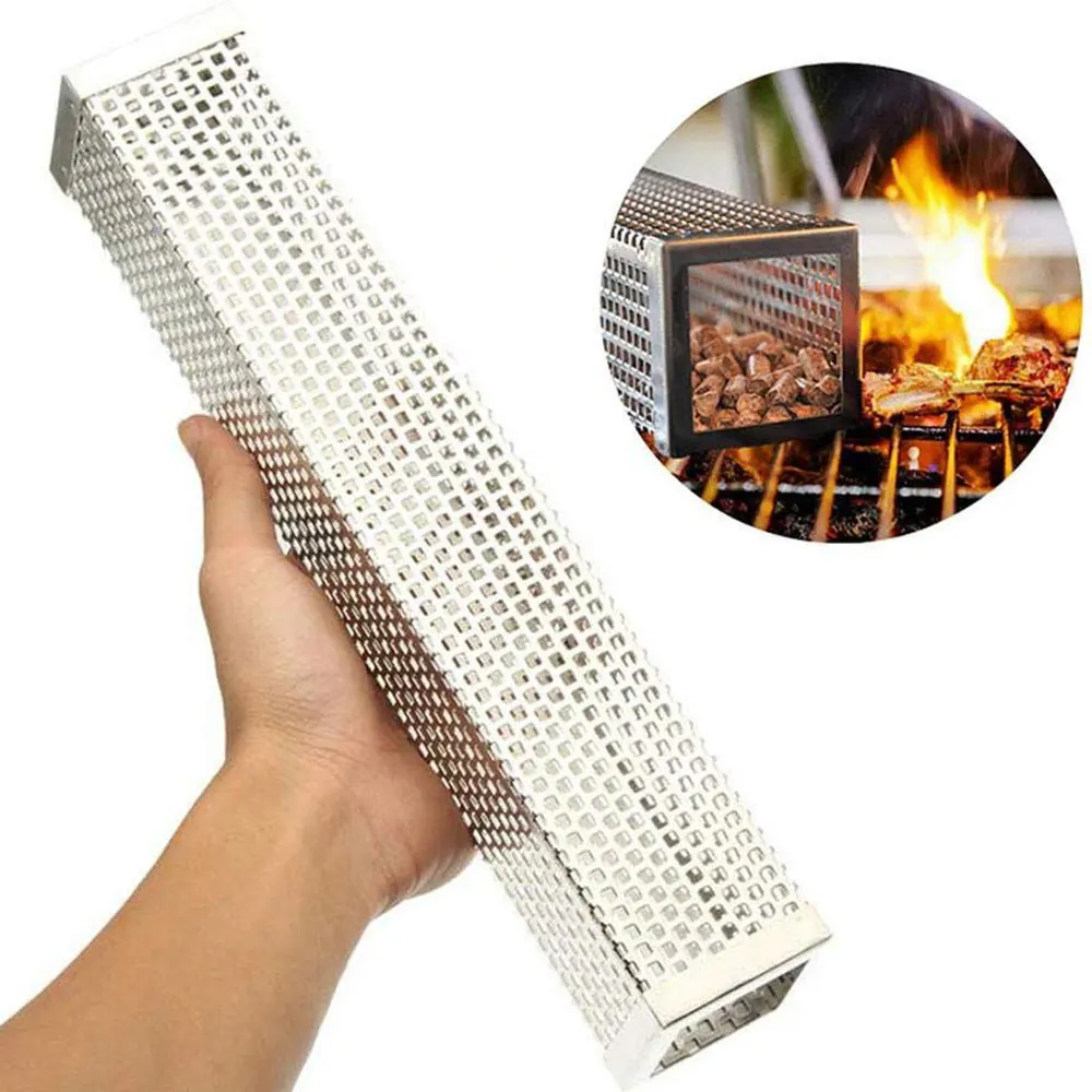 Высококачественная перфорированная трубка для коптильника 12 дюймов гриль из