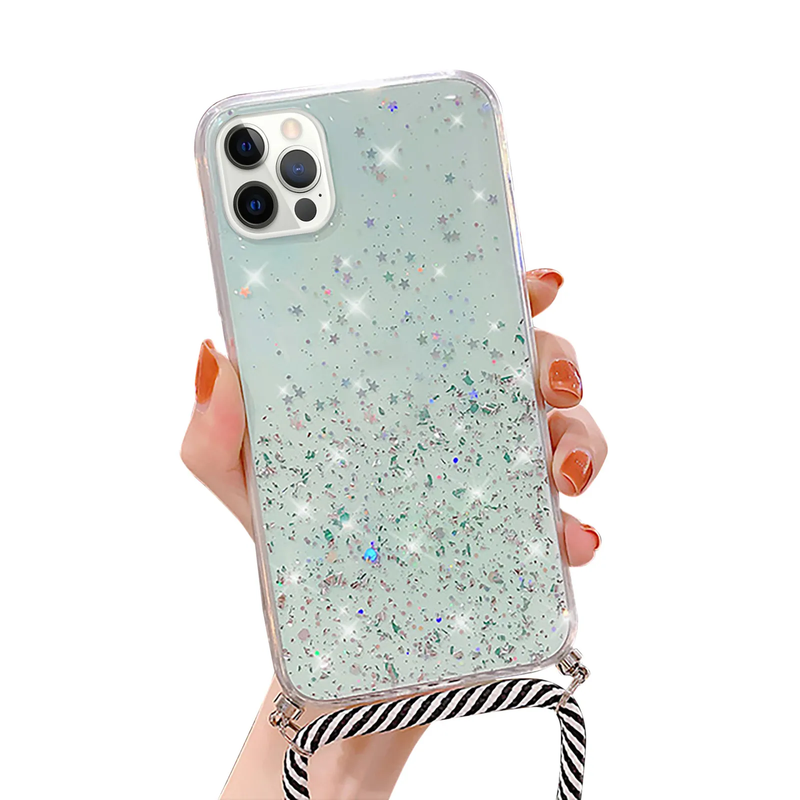 Новинка 2020 Модный Цветной чехол для телефона с блестками и бриллиантами