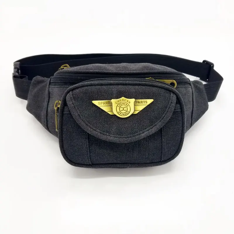 Спортивная холщовая поясная сумка унисекс Портативные Многофункциональные