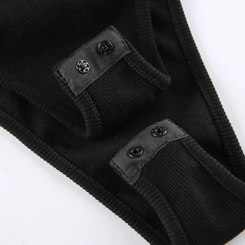 

Women Casual Basic Bodysuits Fall High Collar Long Sleeve Pure Color One-Piece Leotard Top Slim Stretch Street Jumpsuits Clothes