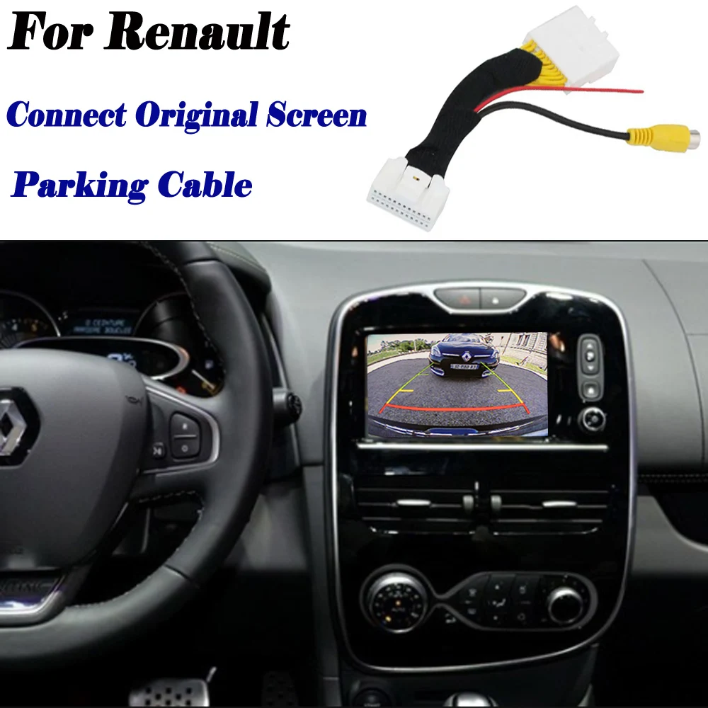 24pins провод разъема RCA для Renault подключения заводской Экран/Резервное копирование парковки заднего вида Камера кабель адаптера