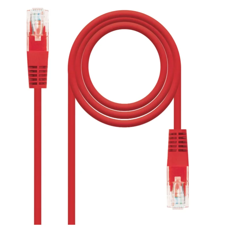 

Direct Ethernet Network Cable RJ45 Cat.5e UTP AWG24, Red, 2m patch cord