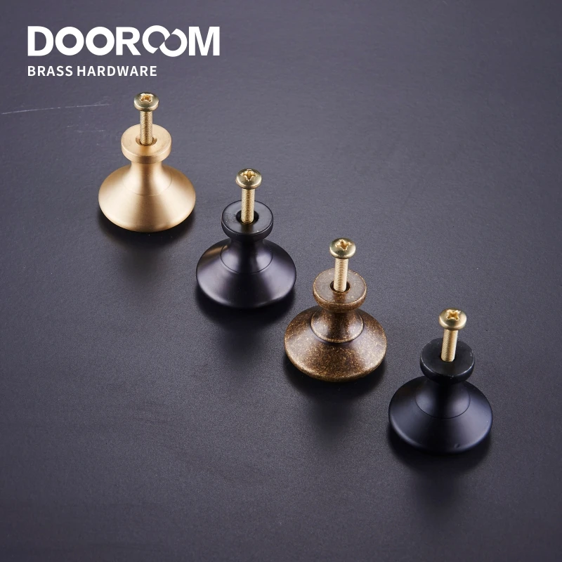 Латунные мебельные ручки Dooroom простой американский гардероб комод шкаф дверь