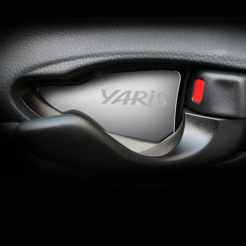 4 шт. украшение из нержавеющей стали на дверную ручку автомобиля наклейки для Toyota