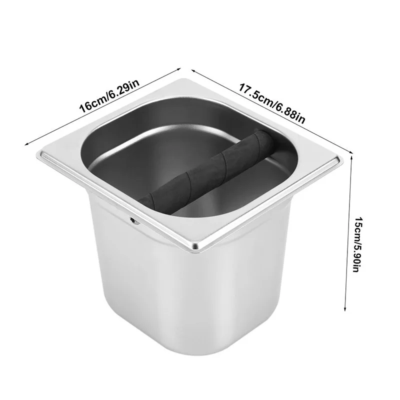 Кофейная коробка с двойным отверстием эспрессо мельница мусорное ведро кухонный