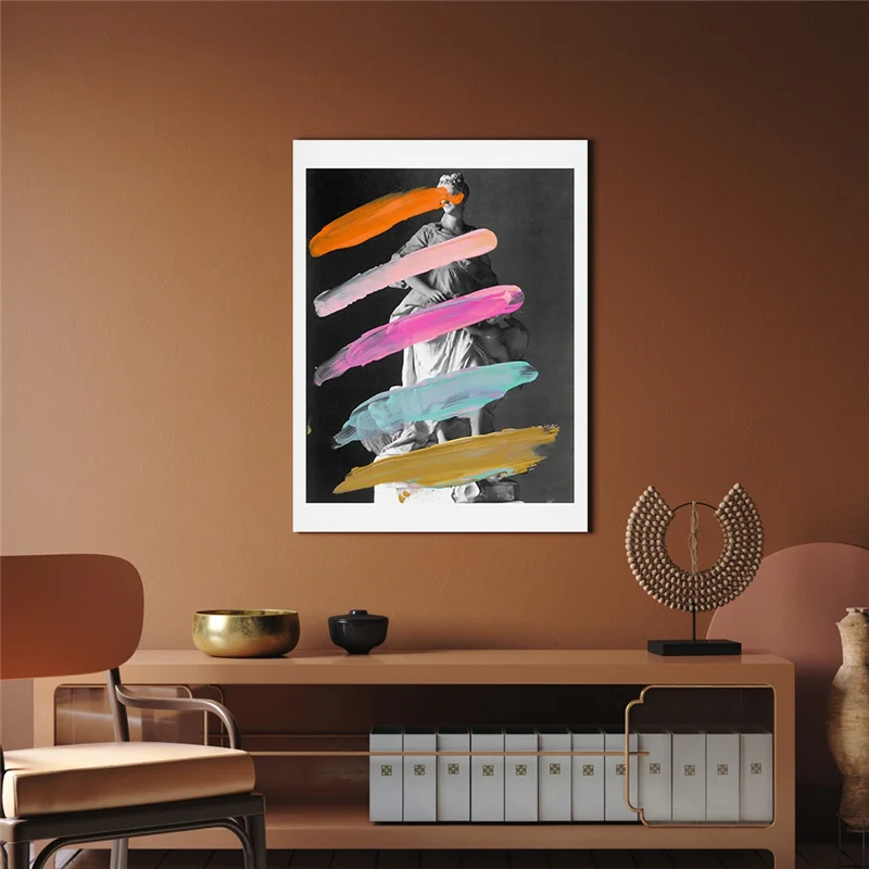 

Funny Figure Graffiti Art Pictures Modern Abstract Woman Canvas Painting Wall Art Poster and Print for Living Room Home Decor