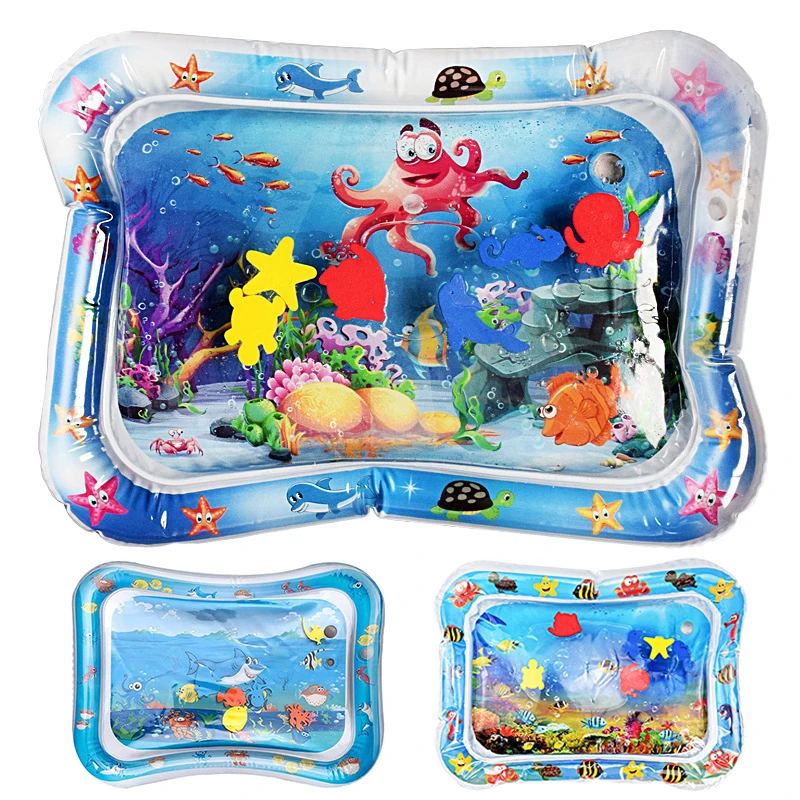 Baby Water Mat Infant Toddler Play Pad for Children Early Education Developing Inflatable Cushion Tummy Time Toy | Игрушки и хобби