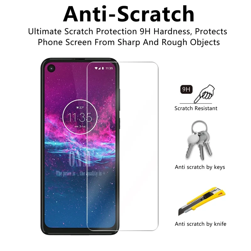 10 шт закаленное стекло для Motorola One экшен экран протектор 2.5D 9H защитная