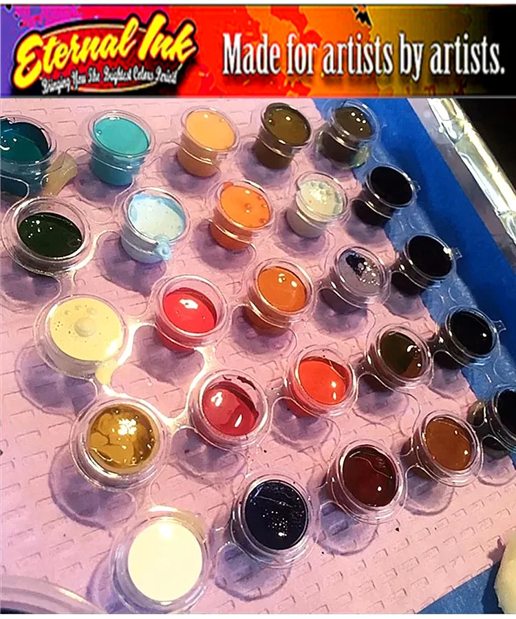 14 шт. набор чернил для татуажа Перманентный макияж art пигмент 30 мл/бутылка