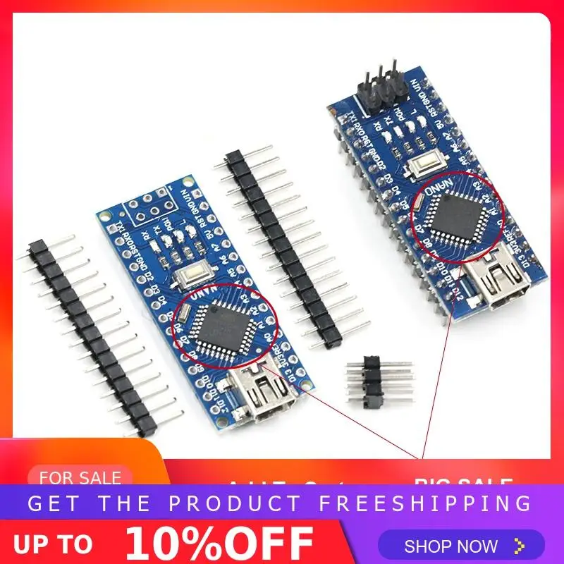 Мини-usb с контроллером загрузчика Nano 3,0 совместимый для arduino CH340 USB драйвер 16 МГц NANO V3.0 Atmega328