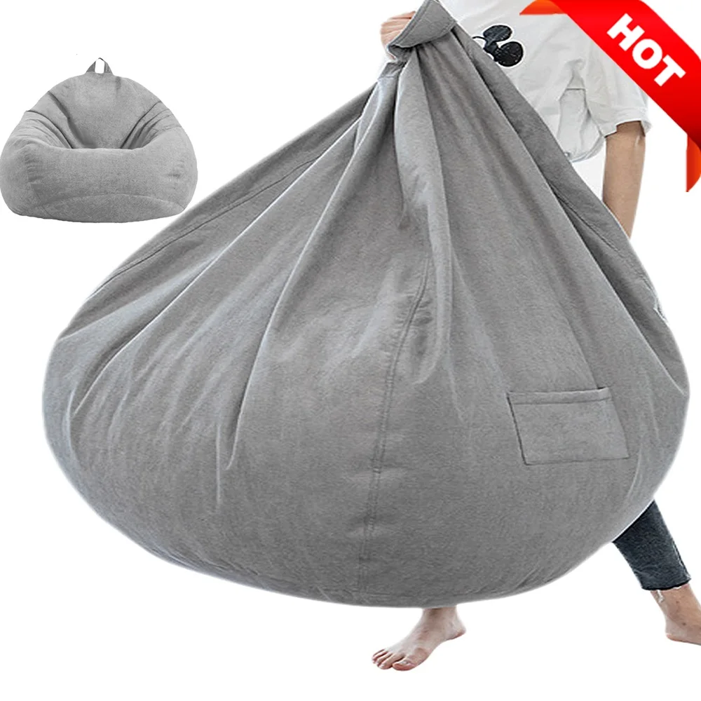 Кресло-мешок без наполнителя огромный мягкий мешок диван-кровать толстый