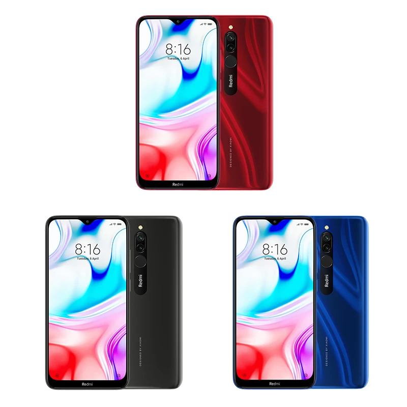 Xiaomi Redmi 8 смартфон с восьмиядерным процессором Snapdragon 439 ОЗУ 3 ГБ ПЗУ 32 12 МП 5000