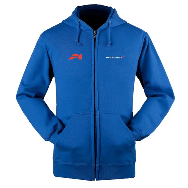 

Spring Autumn Fashion McLaren Logo Zipper Sweatshirts Coat Custom 4S Shop Zipper Hoodie Jacket
