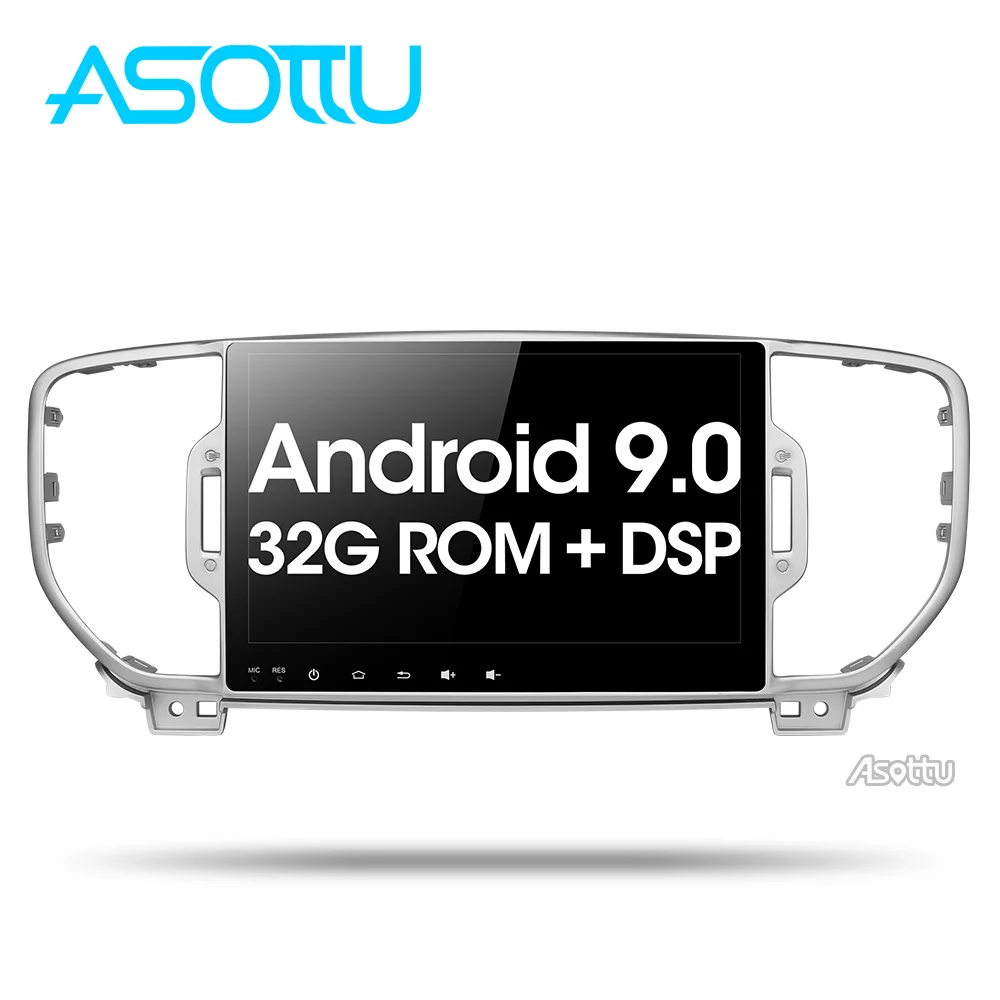 Автомобильный dvd плеер Asottu KI605 dsp IPS android 9 0 PX30 для kia sportage 4 QL 2016 2017 2018 gps навигация 1 din