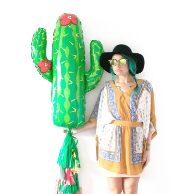 1 шт. листья фрукты солнце фольги воздушный шар Гавайская тропическая Luau вечерние