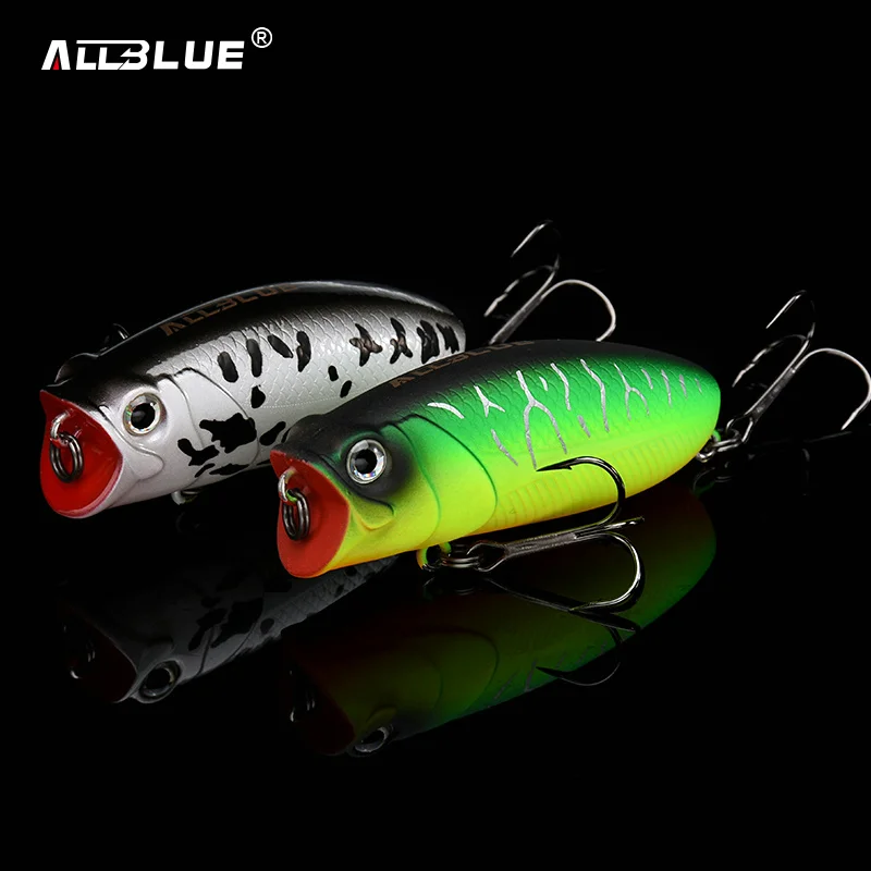 ALLBLUE FATSO Topwater Поппер мелкая кренкбейт 57 мм 9 г катушка Рыбная приманка вобблер