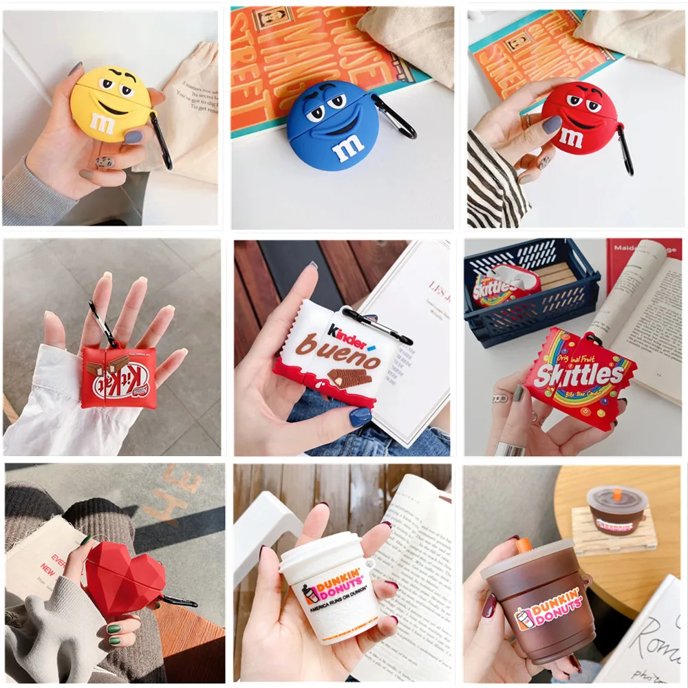 

3D Милые Мультяшные Чехлы для наушников чехол для AirPods Pro Чехол Bluetooth наушники зарядное устройство силиконовый чехол для AirPods 1 2 чехол s