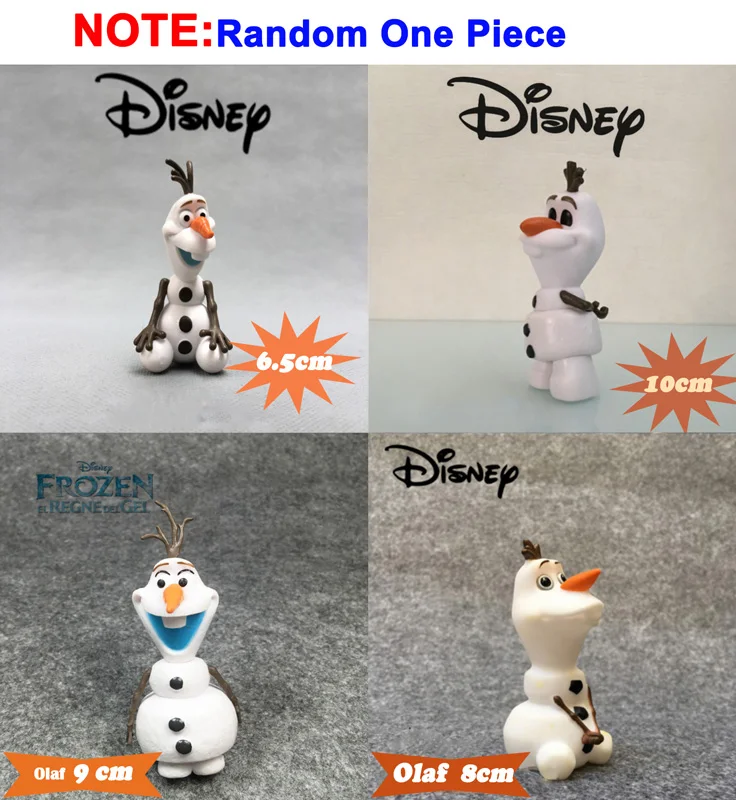 Random One Piece Подлинный Дисней Холодное сердце 2 Эльза Анна Олаф модель прекрасный рисунок набор ПВХ пластиковые игрушки для детей подарок на день рождения - Цвет: Random One Piece