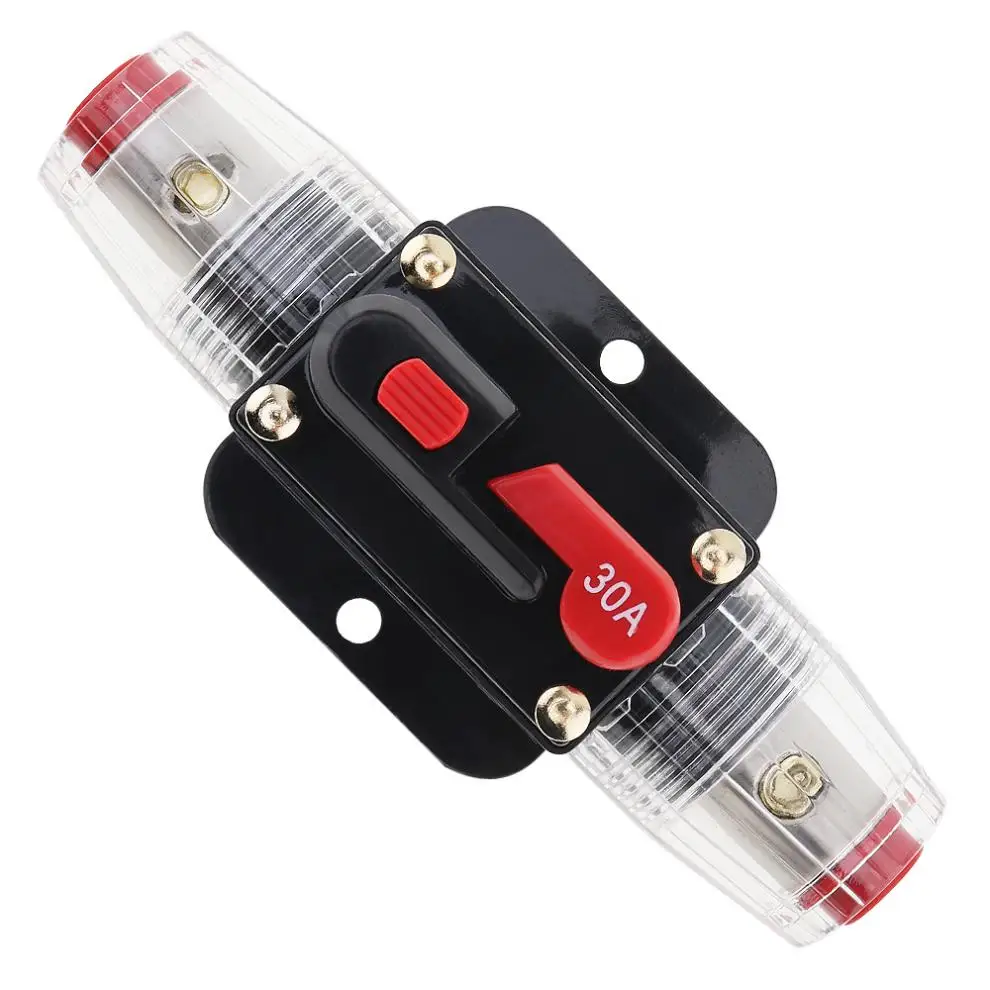30A автомобильный аудио выключатель ручной переключатель сброса держатель
