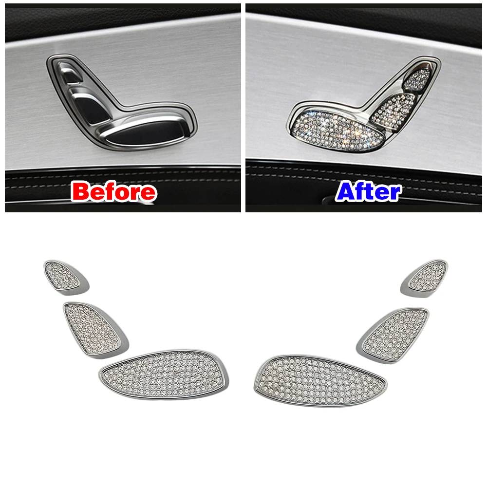 

Для Mercedes Benz GLC 2015-2019 регулировка сиденья кнопка переключения переключатель кнопка установка искусственные кристаллы Алмазная наклейка отд...