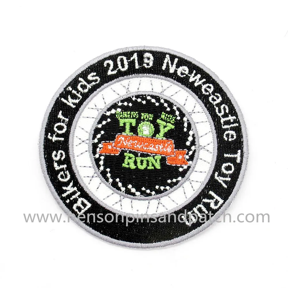 

Индивидуальная круглая Байкерская нашивка из полиэстера