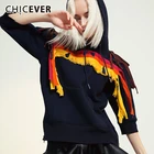 Повседневная Женская толстовка с капюшоном и длинным рукавом, толстовка с геометрическим орнаментом, 2021