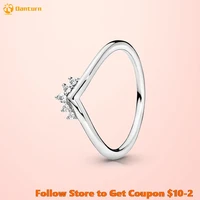 925 sterling silver women rings tiara wishbone ring heart shape rings for women jewelry anniversary
