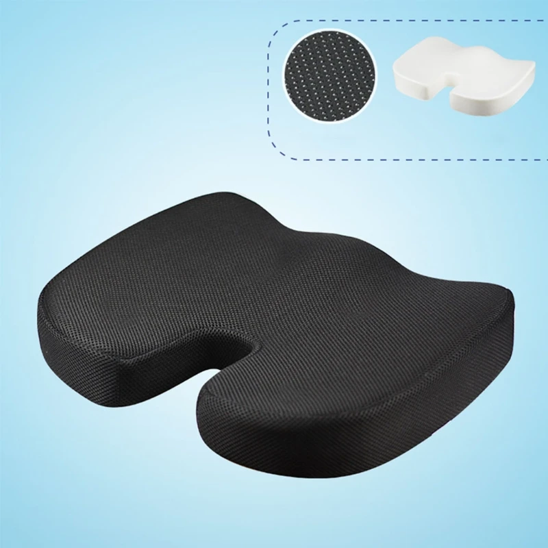 

U Seat Cushion Non-Slip Seat Cushion Breathable Mesh Cushion for Relieve Back Tailbone Pressure Pain T3EF