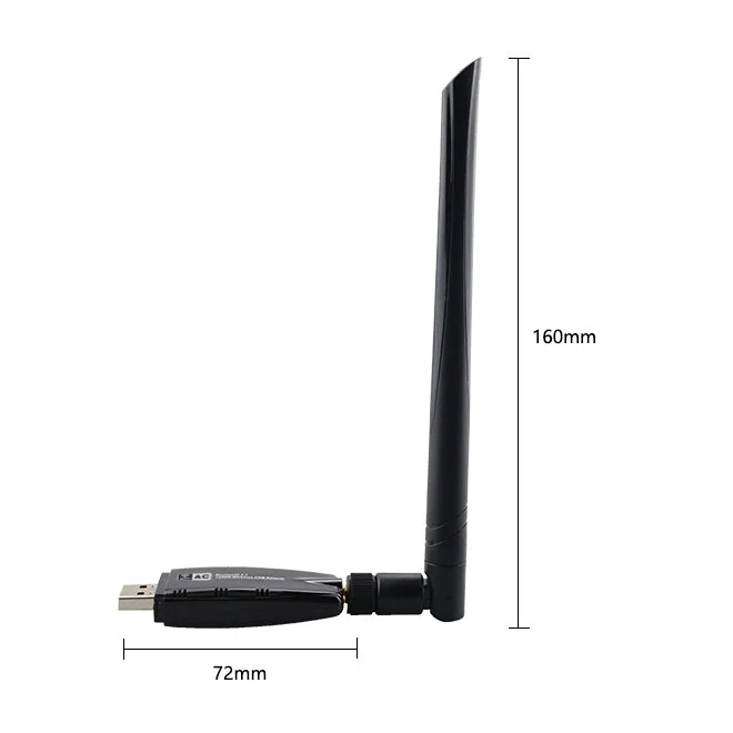 USB Wifi адаптер 1200 Мбит/с 3 0 ПК Wi Fi Lan ключ AC приемник с антенной для ноутбука