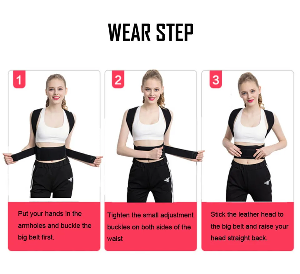 Posture Corrector Back Posture Brace Clavicle Support Stop Slouching and Hunching Adjustable Back Trainer Unisex