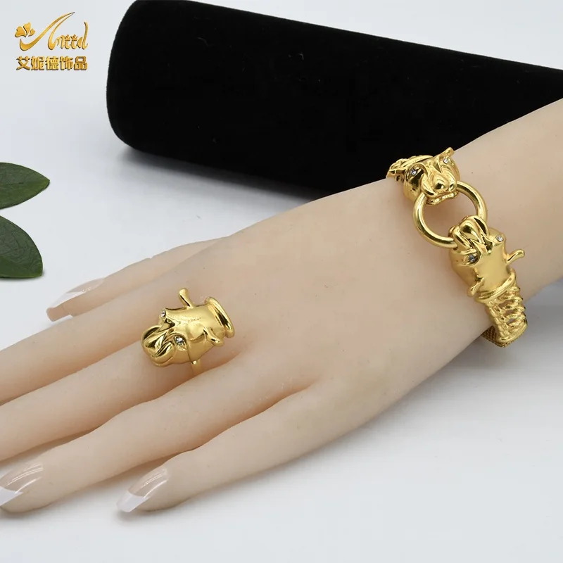 

ANIID African Jewelry Sets Dubai Gold Color Bridal Juwellery Set Women Indian Jewelri Pakistani Wedding Brazillian Leopard 24K