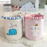 3540cm sundries storage barrels high capacity pink cat whale foldable toy storage box home organizer dirty laundry basket