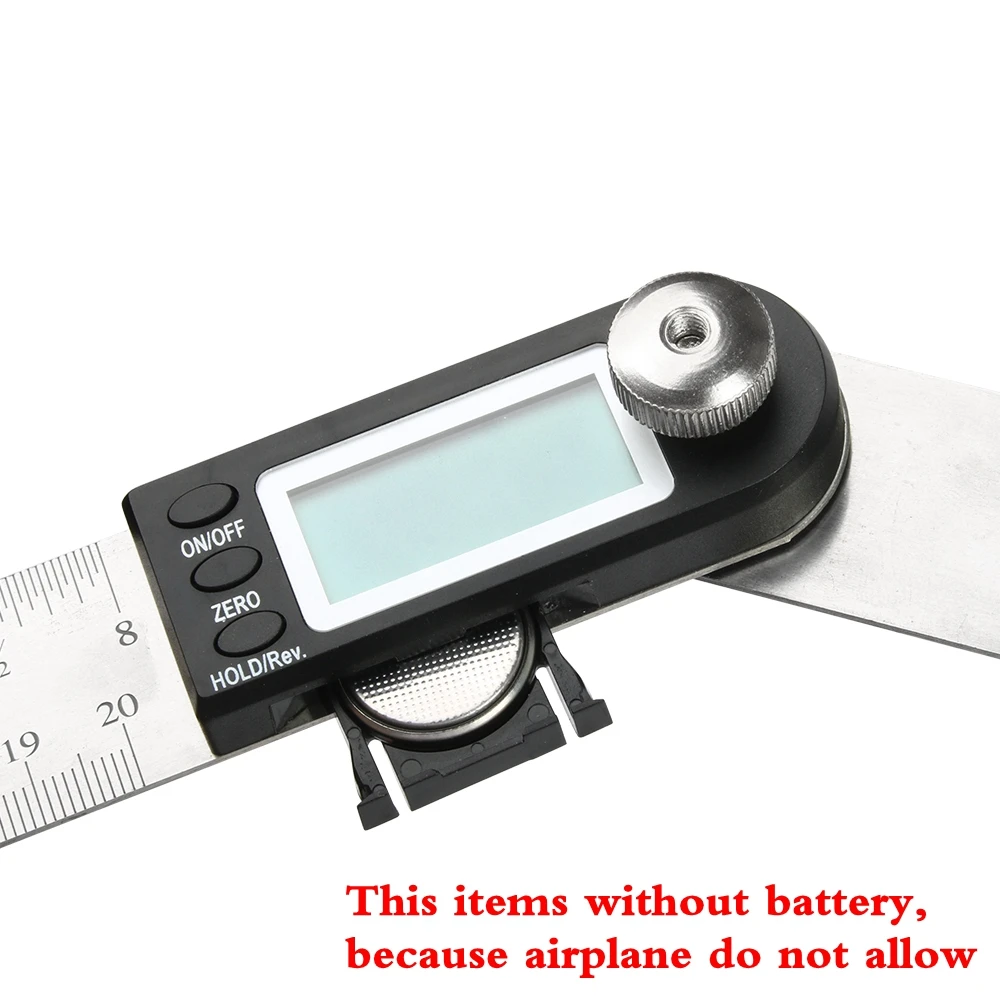 300 мм 12 дюймов цифровой транспортир угловая линейка 200 8 угломер измеритель из