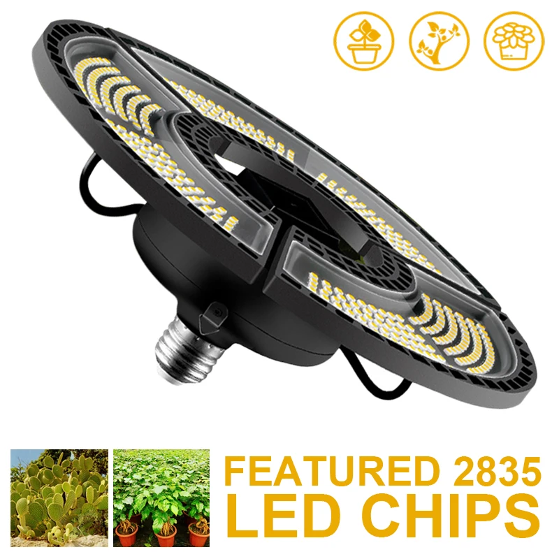 

Светодиодная лампа полного спектра E27/E26 для выращивания растений, 85-265 в