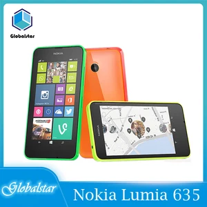 nokia lumia 635 refurbished original lumia 635 windows phone 4 5 quad core 1 2ghz 8g rom 5 0mp wifi gps 4g lte free shipping free global shipping