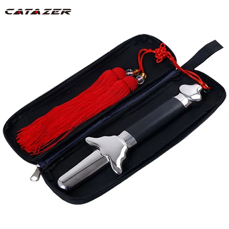 

Catazer High Quality Stainless Steel Telescopic Sword Tai Chi Fold Sword Kung Fu Martial Arts Performance Sword Telescopic Sword