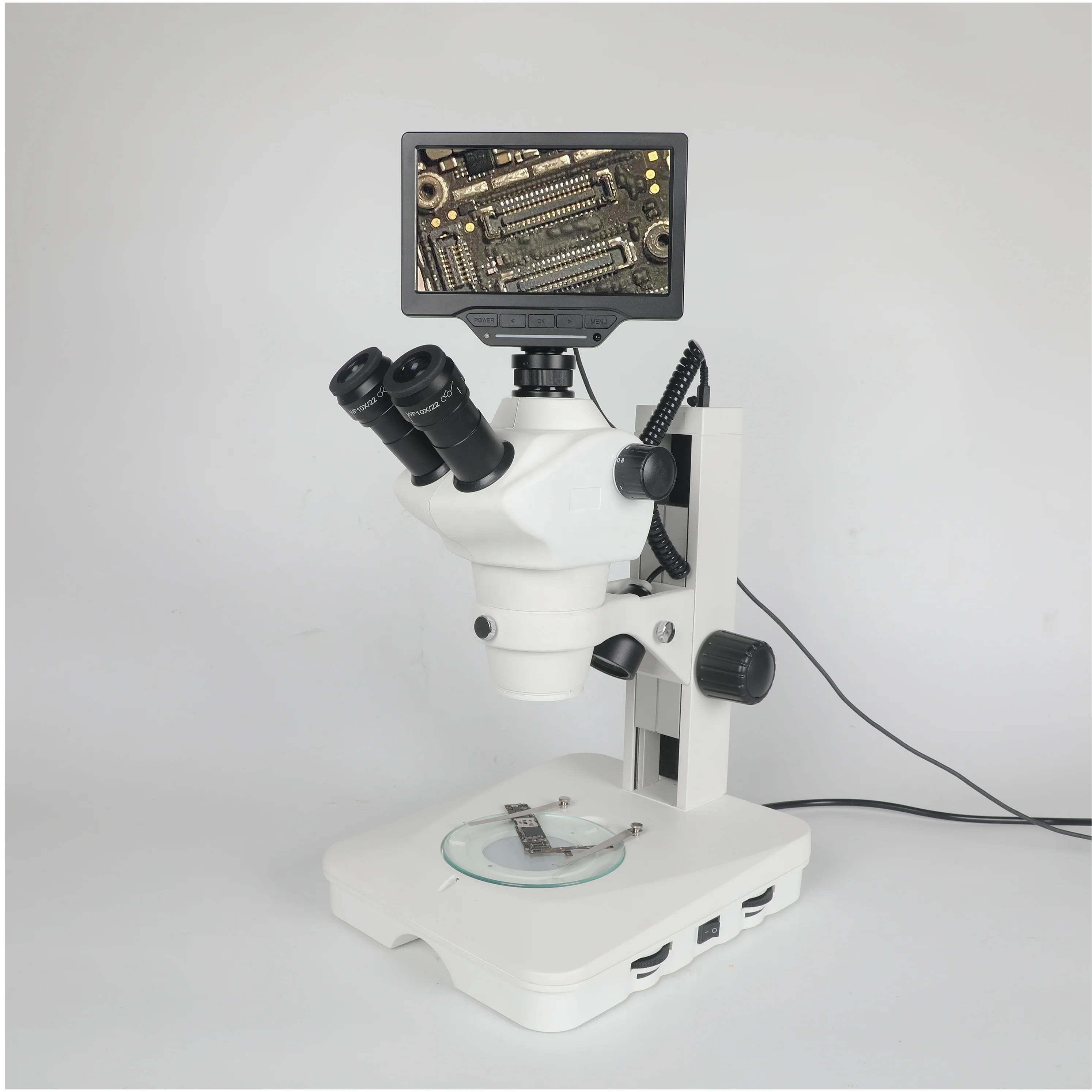 

Optical Zoom Pcb Repair Lab Students Trinocular Stereo Microscope Electron Microscopes Prices With Monitor And Adjustable Light