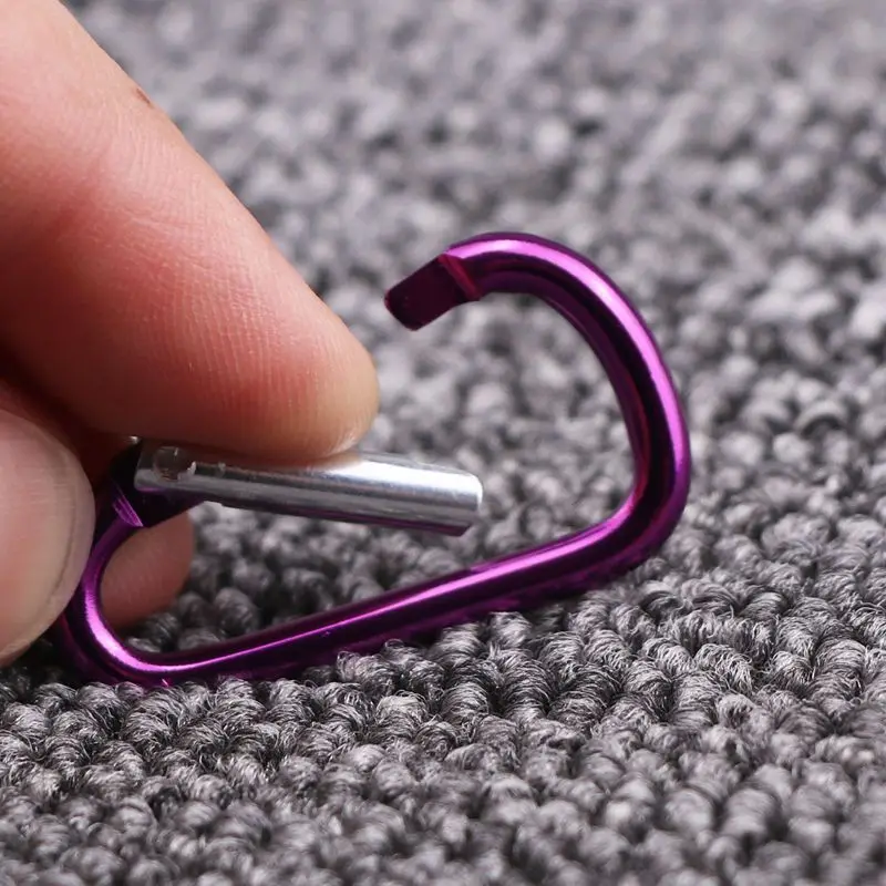 10/20 шт. 4 см Алюминиевый D образный карабин пряжка для кемпинга зажим крючка пряжки