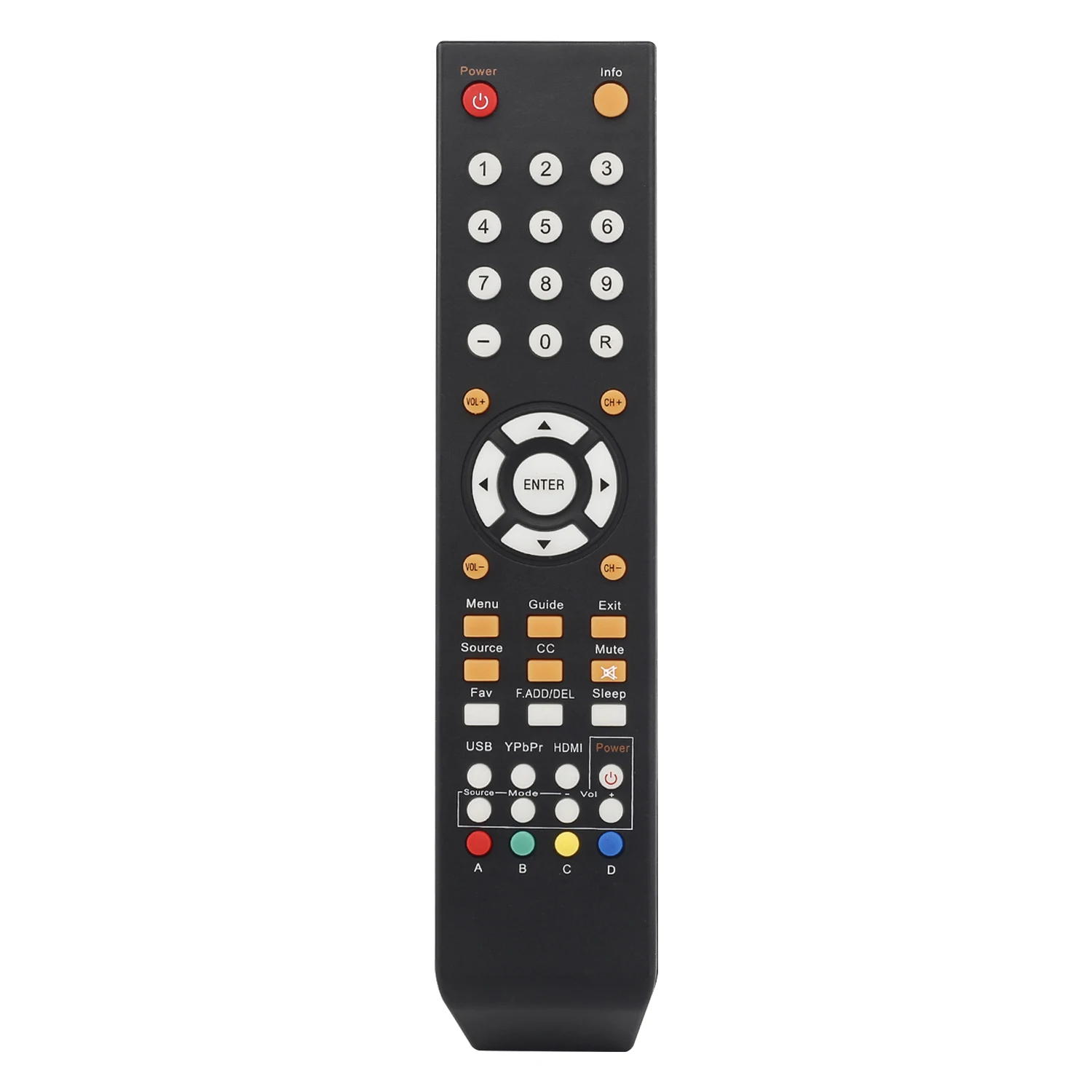 

Remote Control for SCEPTRE TV U435CV-UMR C550CV-UMR E195BD-SR E246BD-SMQK E168WV-SS X438BV-FSR X322BV-SRR C650CV-UMR C658CV-UMR