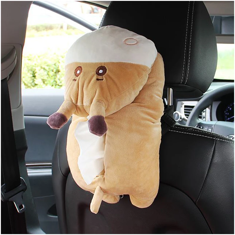 Коробка для салфеток автомобиля держатель на подлокотник подголовник милый