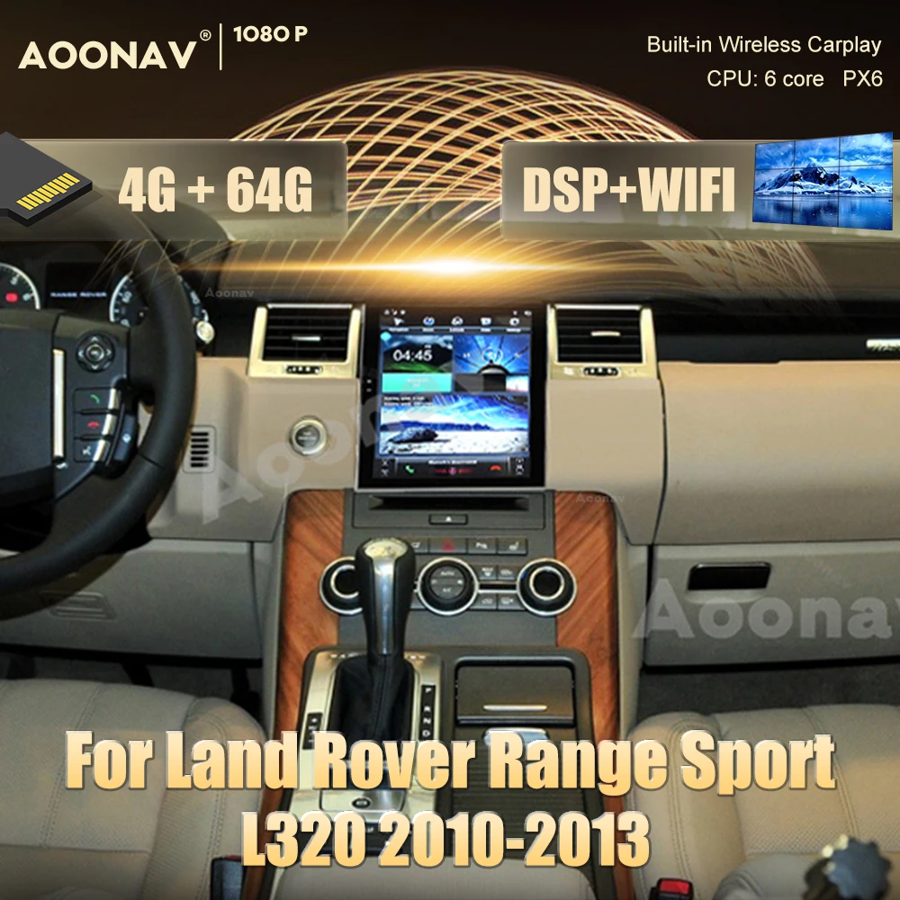 

Автомобильный радиоприемник 2DIN Android для Land Rover Range Sport L320 2010 2011 2012 2013 GPS навигация мультимедиа авторадио carplay Google
