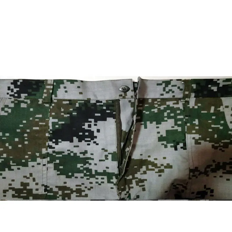 

Camouflage Short-sleeved Summer Woodland Digital Training Suit Male Female Students Military Training Suit Short-sleeved Suit