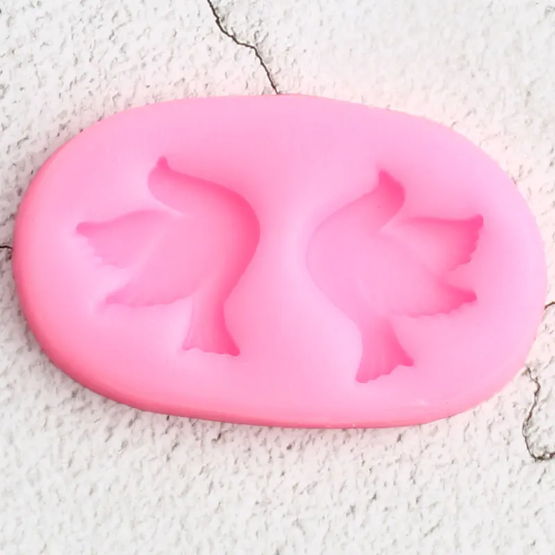 3D Doves Birds силиконовые формы голубь помадка для кекса форма DIY Свадебные инструменты для украшения торта конфеты глины шоколадные формы