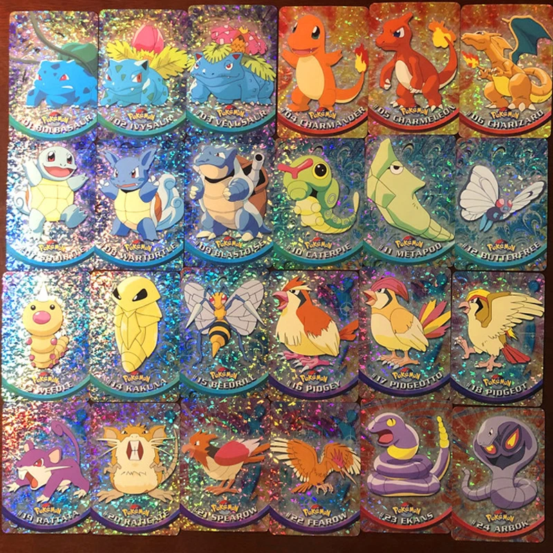 46 шт./компл. Pokemon Реплика флэш карта первая партия Боевая коллекция детская